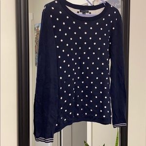 Tommy Hilfiger long sleeve polka dot sweater M